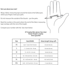 Load image into Gallery viewer, Power Ranger gloves for Cosplay/Short gauntlet