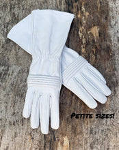 Load image into Gallery viewer, Petite sizes Power Rangers Cosplay gloves/Long gauntlet/Women/Lamb Leather/White