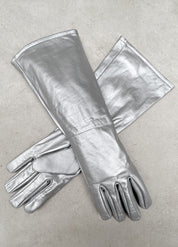 Super hero LONG gauntlet leather gloves
