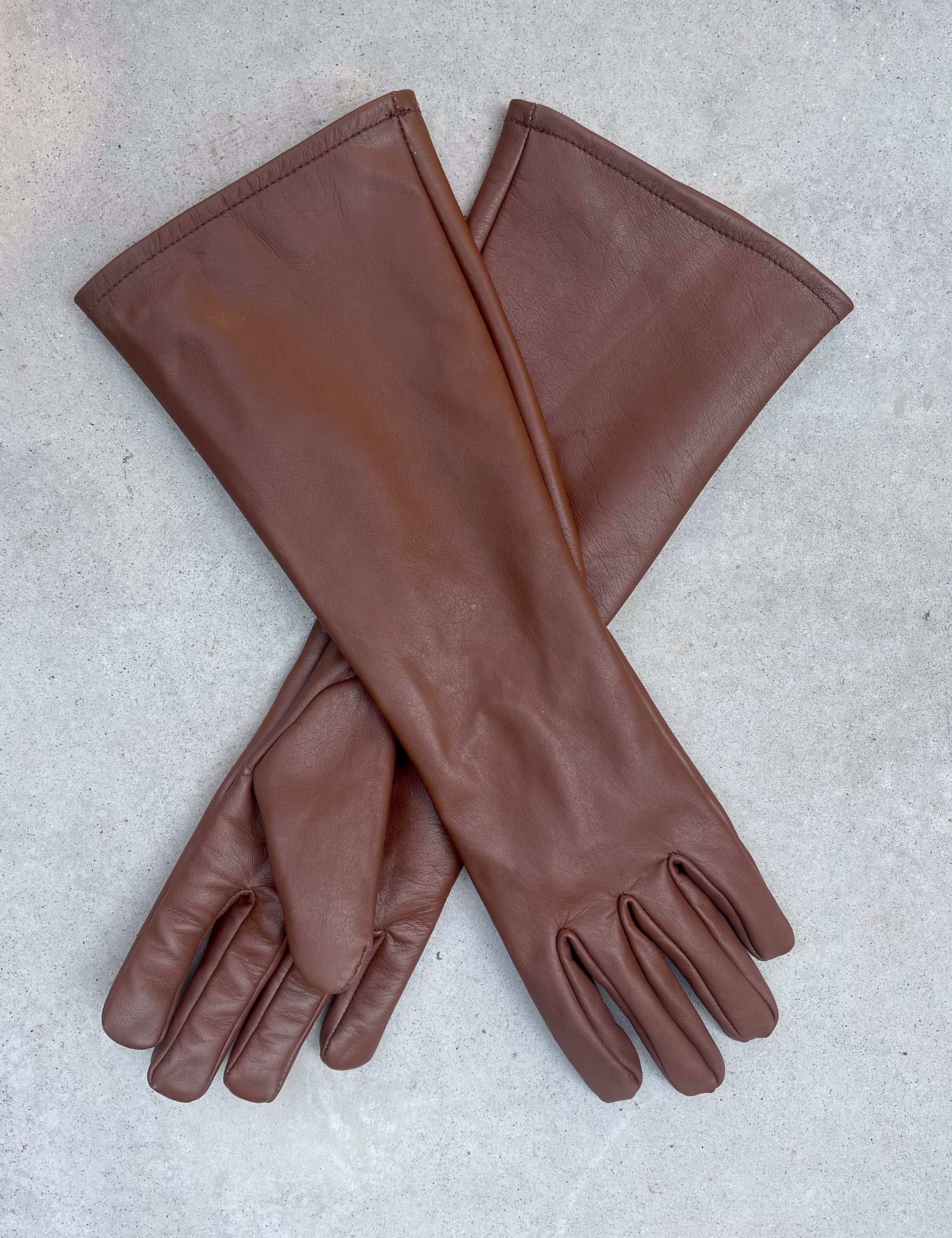 Super hero LONG gauntlet leather gloves