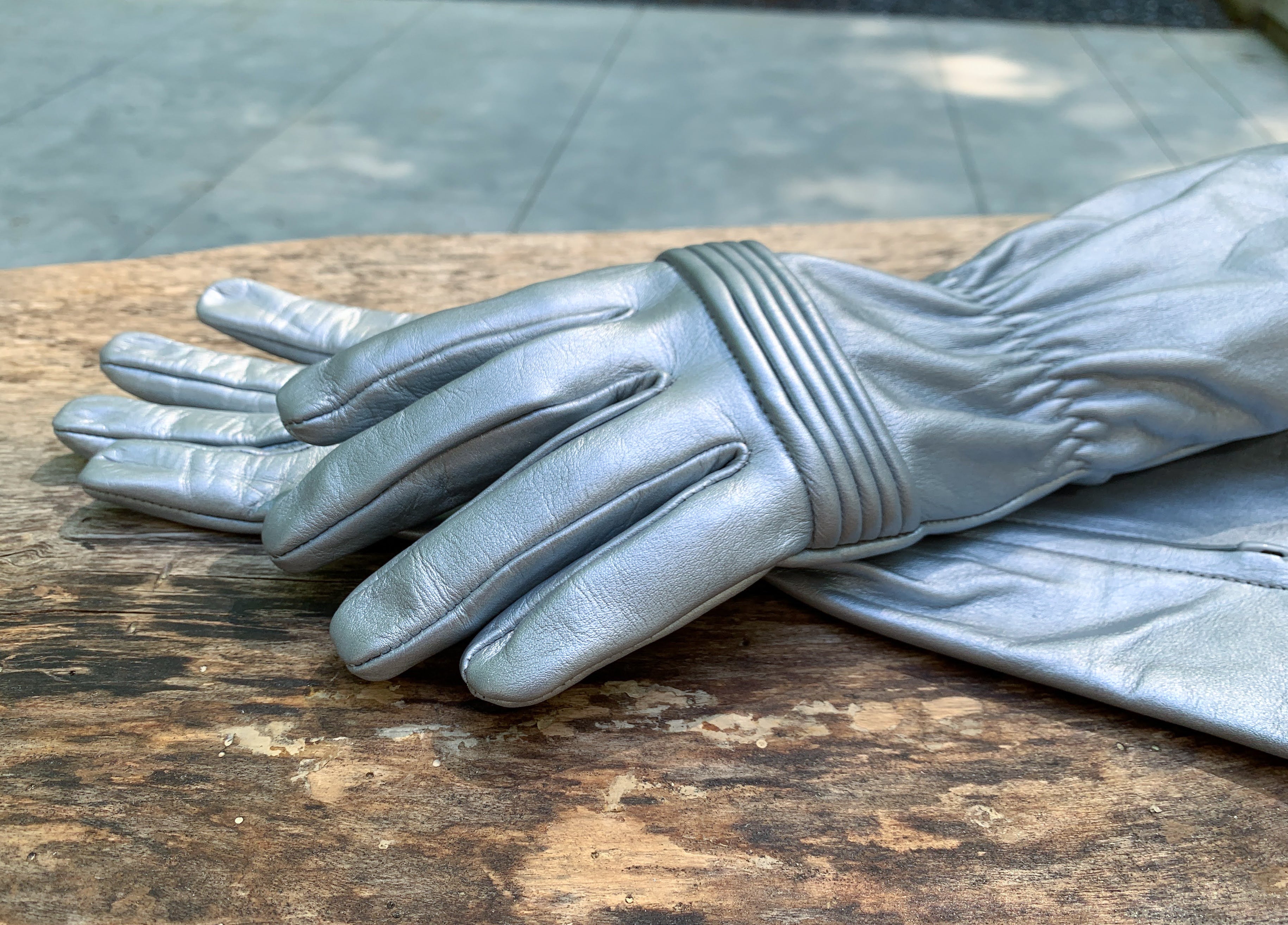 Power Ranger Leather Gloves – Screen-Accurate Long Gauntlet Cosplay Gloves