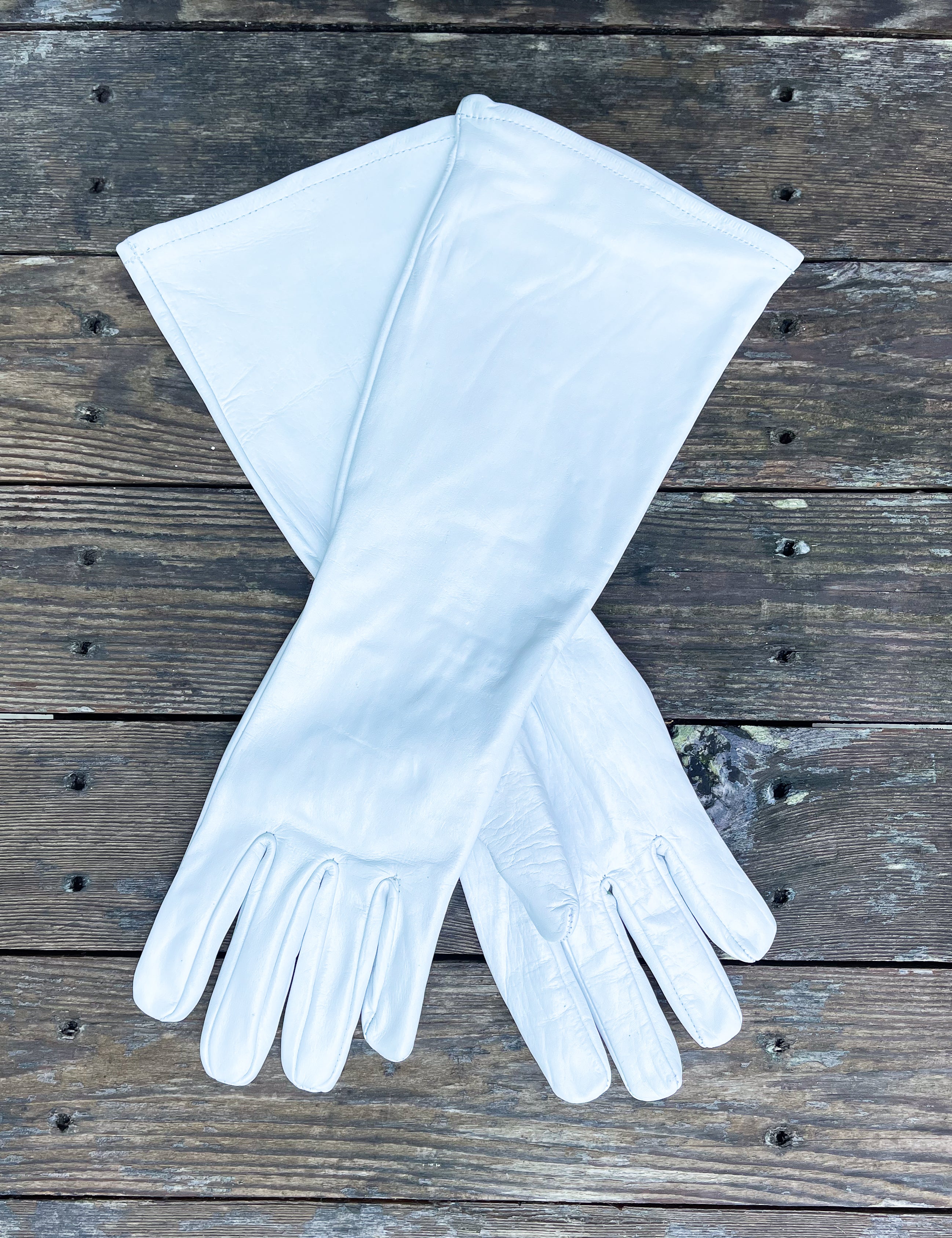 Super hero LONG gauntlet leather gloves