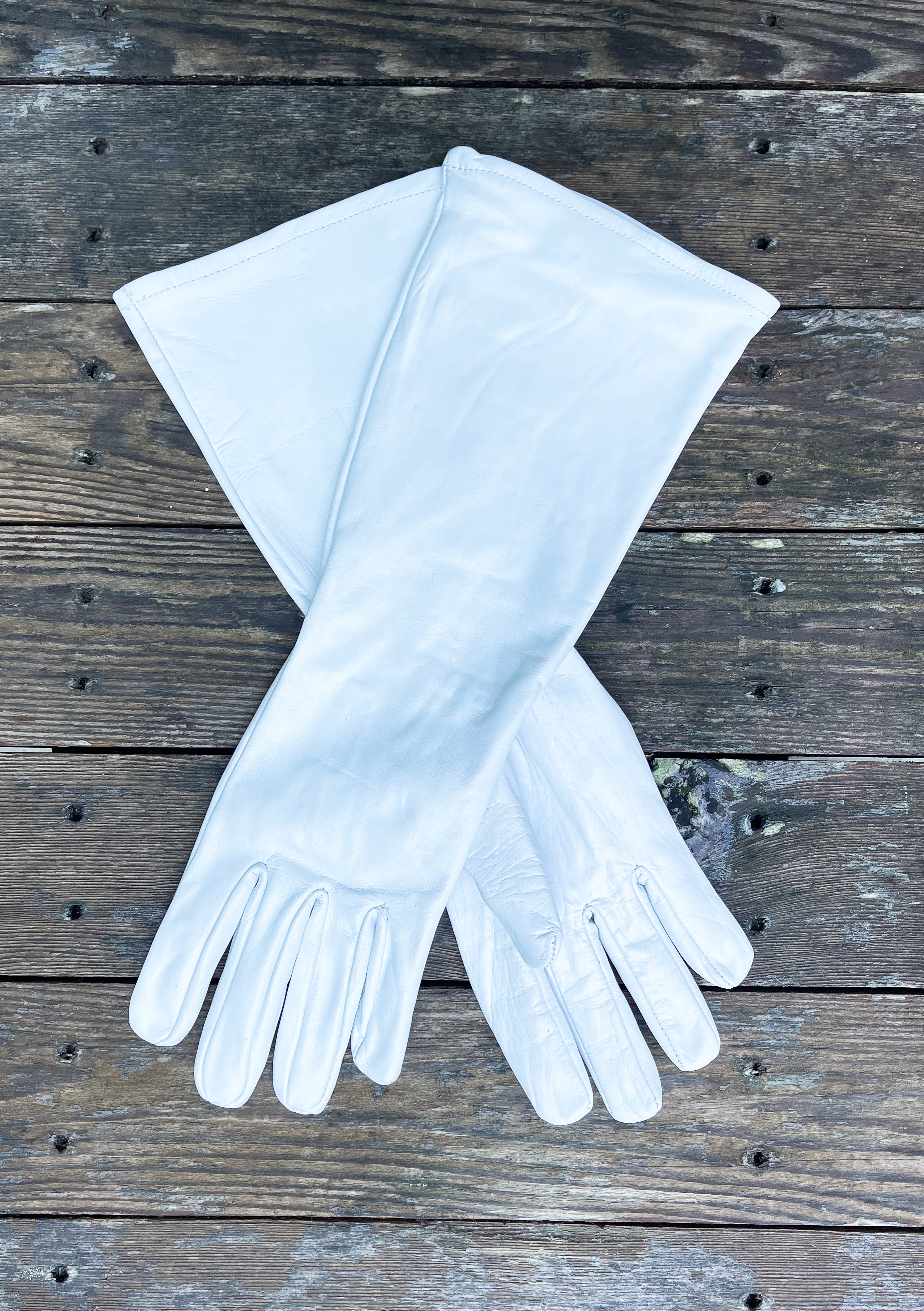 Super hero LONG gauntlet leather gloves