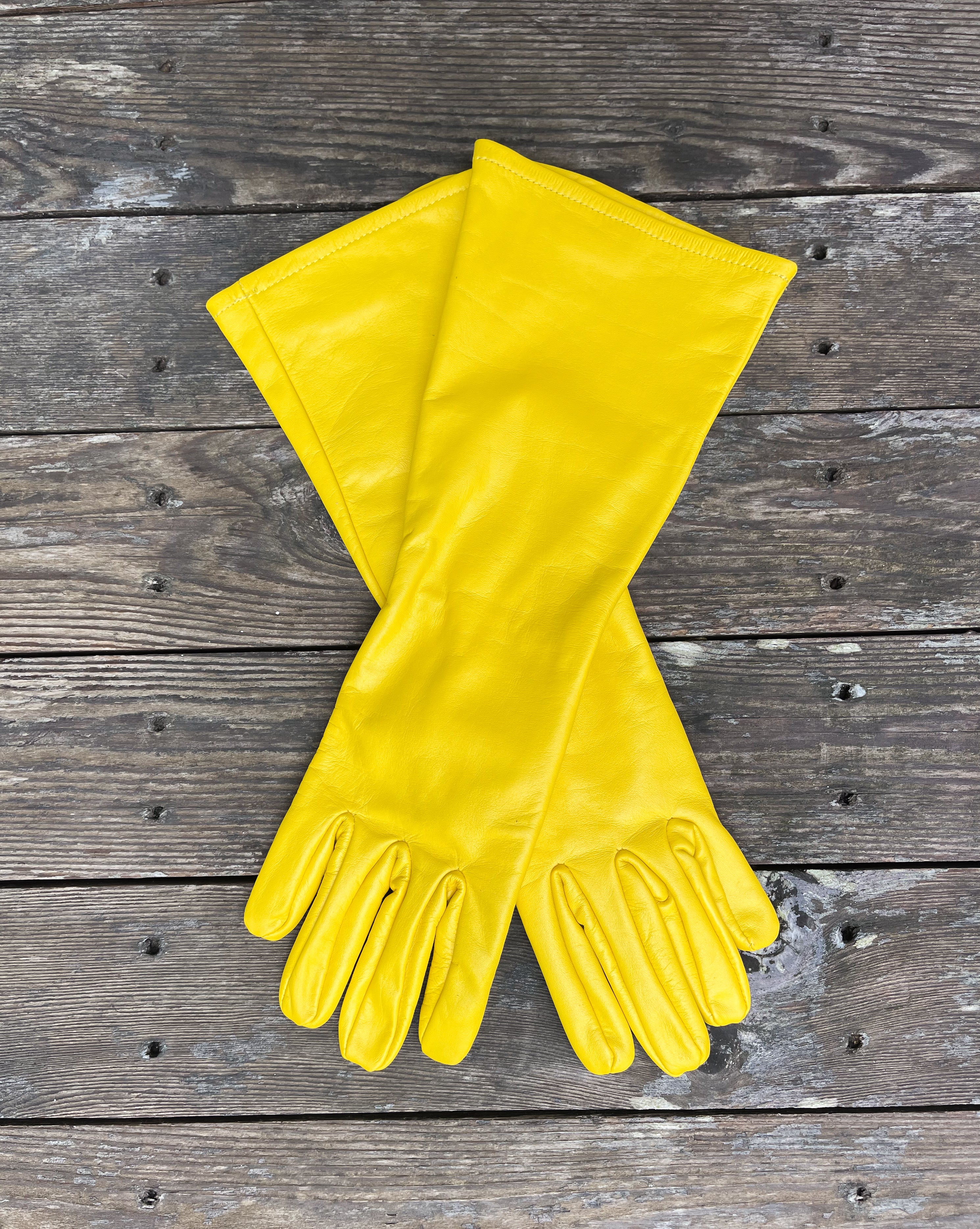 Super hero LONG gauntlet leather gloves