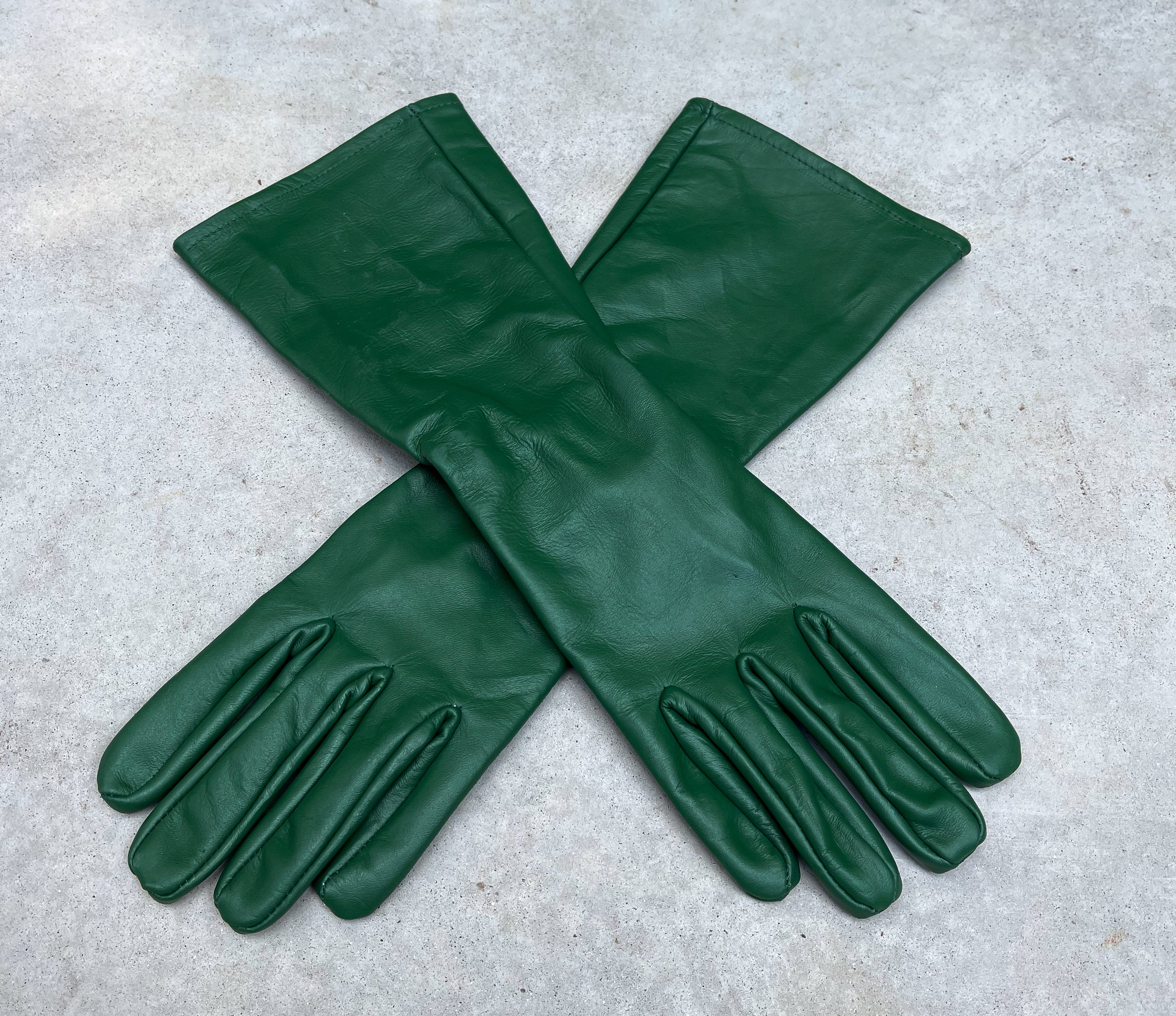 Super hero LONG gauntlet leather gloves