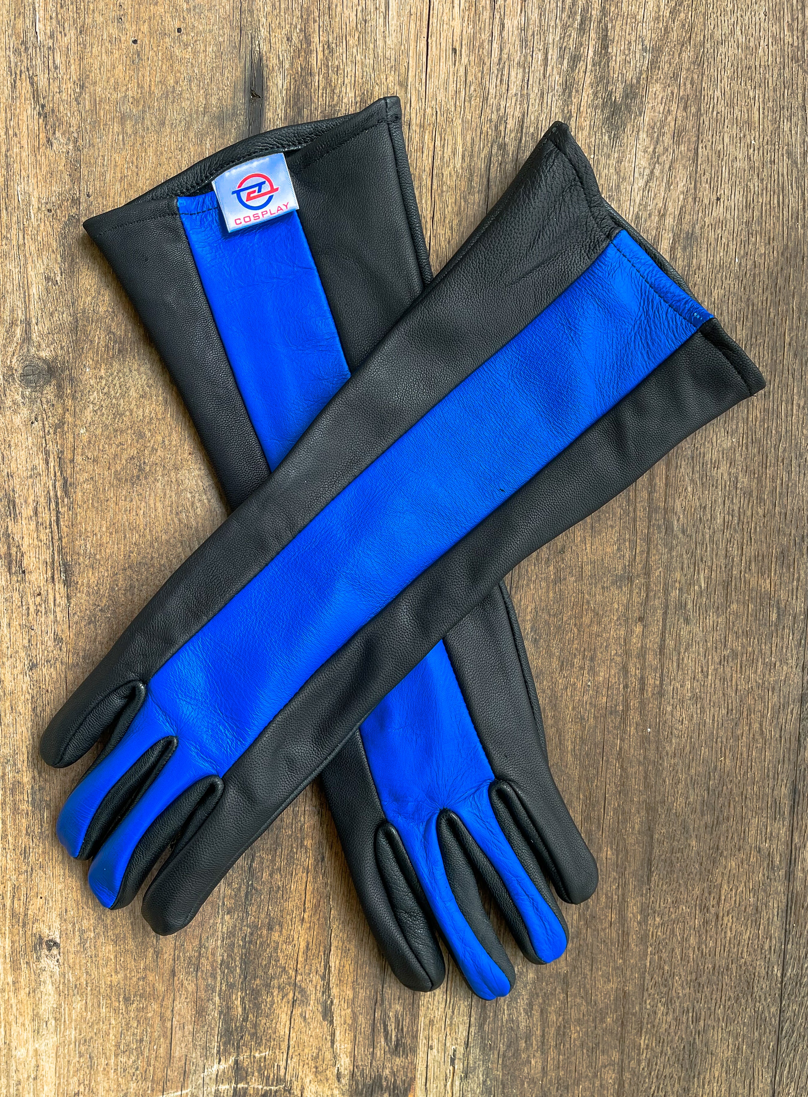 Nightwing Gloves for Cosplay/ Blue