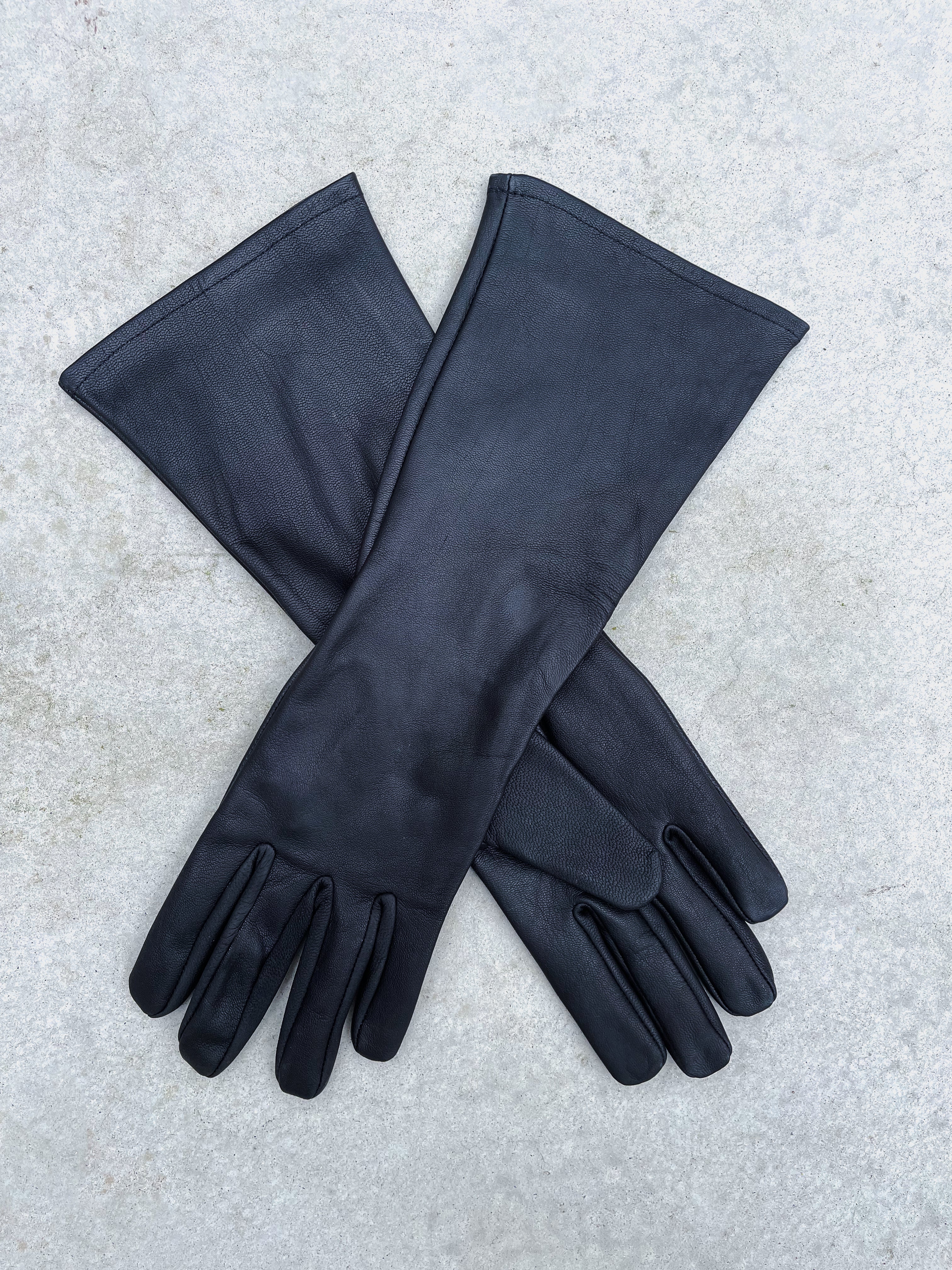 Super hero LONG gauntlet leather gloves