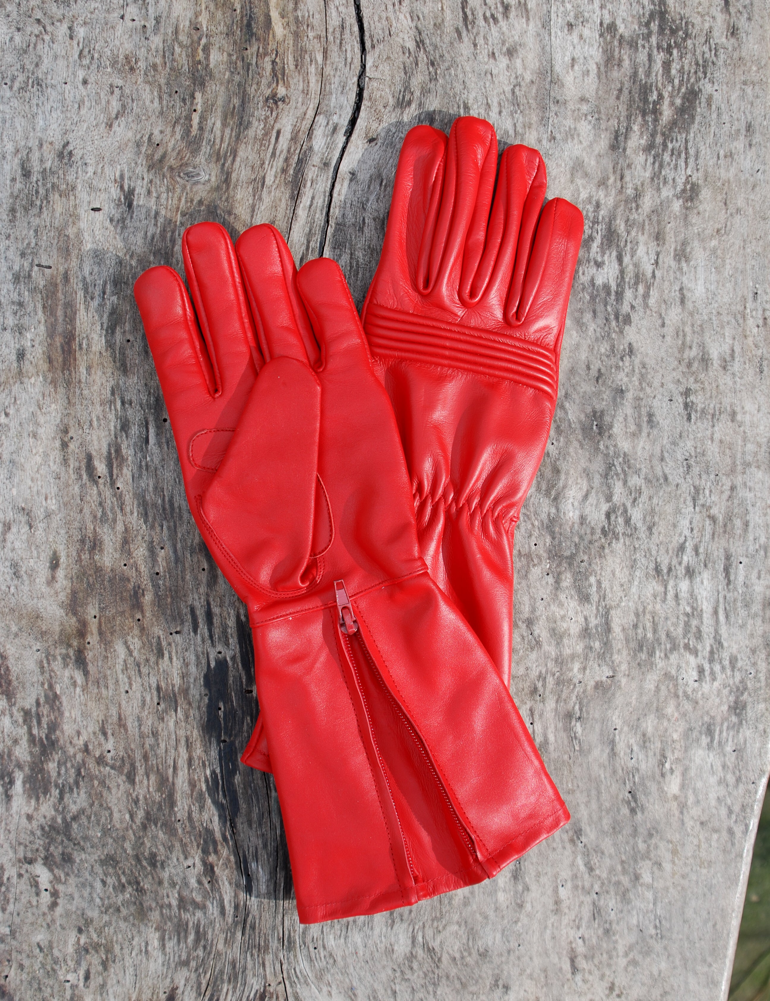 Power Ranger Leather Gloves – Screen-Accurate Long Gauntlet Cosplay Gloves