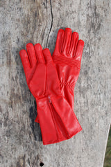 Power Ranger Leather Gloves – Screen-Accurate Long Gauntlet Cosplay Gloves