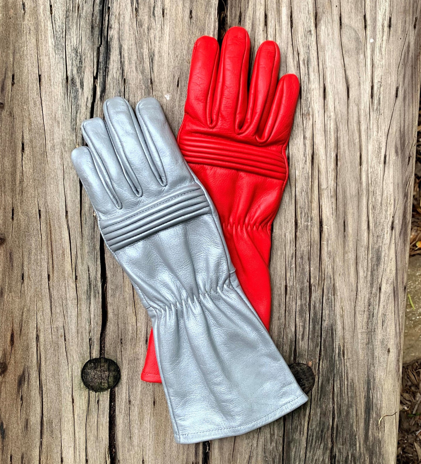 Dino Fury Gloves for Cosplay/Long gauntlet/Genuine Leather