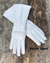 Load image into Gallery viewer, Petite sizes Power Rangers Cosplay gloves/Long gauntlet/Women/Lamb Leather/White
